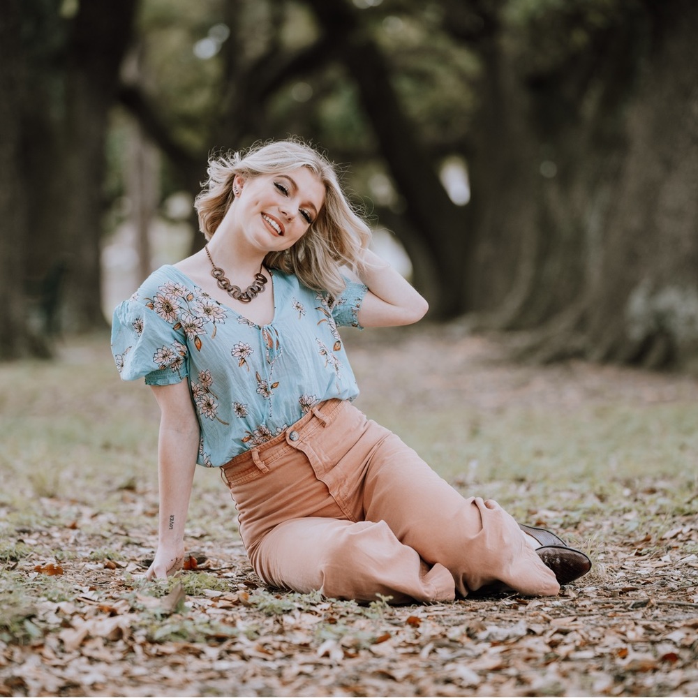 Free People Intimately SS Turquoise Floral Bodysuit S